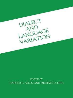 cover image of Dialect and Language Variation